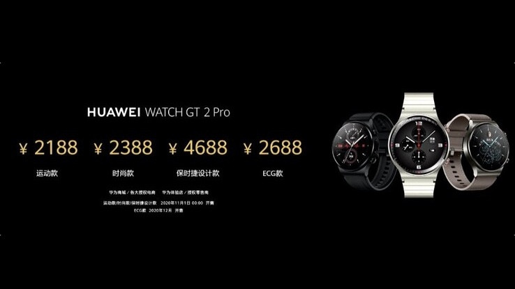 Huawei Watch GT2 Pro agrega ECG